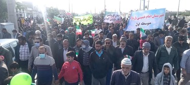 جشن 44 سالگی انقلاب در اهرم