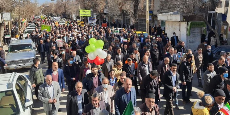 سنگ تمام اقلیدی‌ها در راهپیمایی 22 بهمن