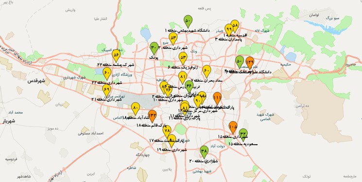 کیفیت هوای سرایان در وضعیت ناسالم قرار گرفت