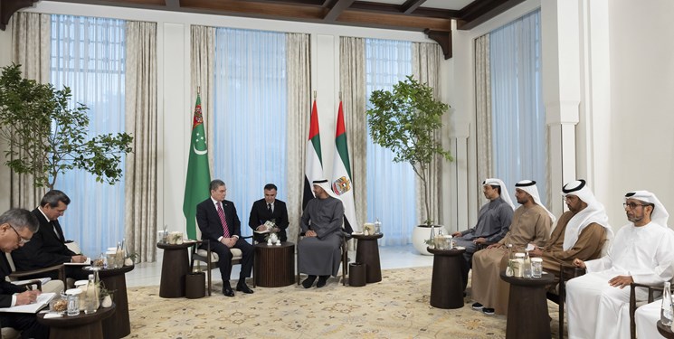 توسعه روابط محور دیدار رئیس خلق مصلحتی ترکمنستان و رئیس جمهور امارات