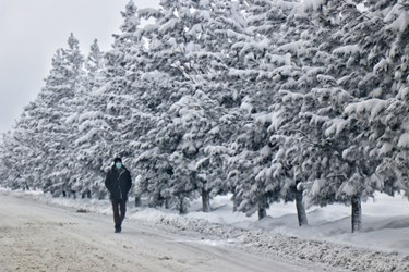 «همدان» پس از بارش سنگین برف