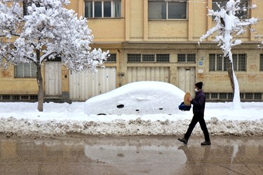 «همدان» پس از بارش سنگین برف