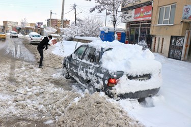 «همدان» پس از بارش سنگین برف