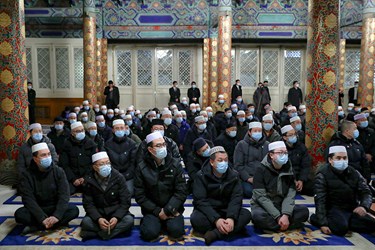 حضور آیت الله سیدابراهیم رئیسی در مسجد تاریخی «دونگ سی» پکن