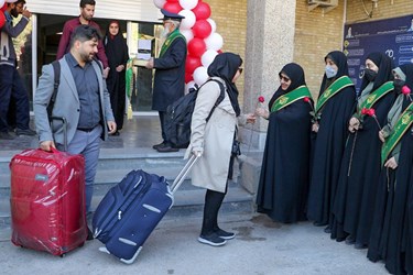 آیین اعزام 60 زوج دانشجوی دانشگاه شیراز به مشهد مقدس