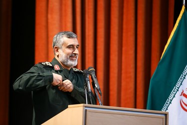 سخنرانی سردار امیرعلی حاجی‌زاده فرمانده نیروی هوافضای سپاه پاسداران