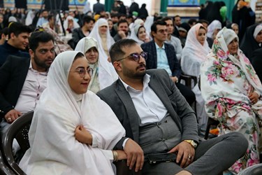 گیوند آسمانی 150 زوج دانشجو در مسجد مقدس <a href='https://sayeb.ir/tag/%d8%ac%d9%85%da%a9%d8%b1%d8%a7%d9%86'>جمکران</a>