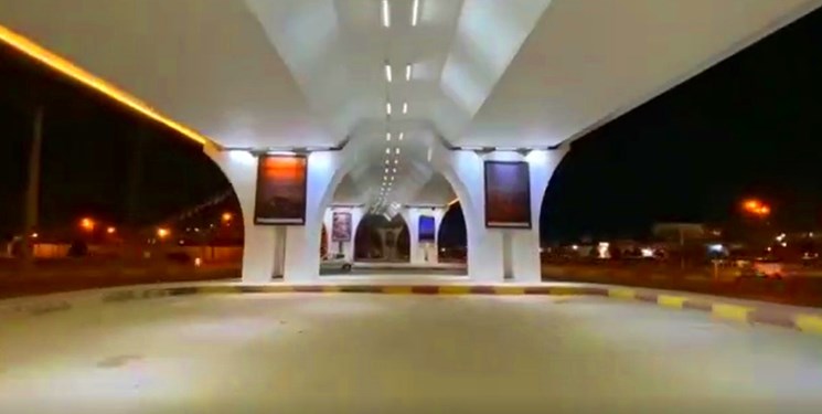 کار زیبای شهرداری بندرعباس با پایه های پل هوایی+فیلم