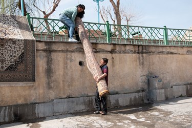 سنت قالیشویی در چشمه علی شهر ری