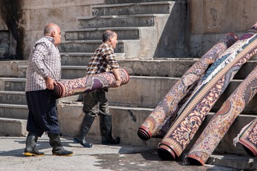 سنت قالیشویی در چشمه علی شهر ری