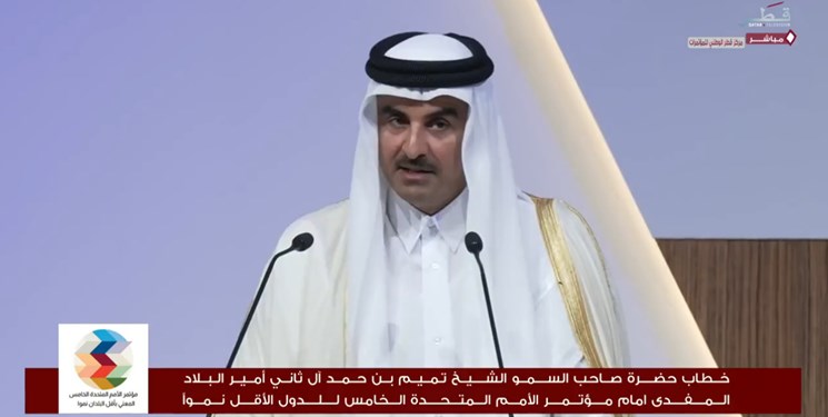 امیر قطر: از دیر رسیدن کمک‌ها به سوریه تعجب می‌کنم