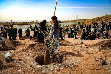 آیین روز درختکاری در «باغستان البرز»