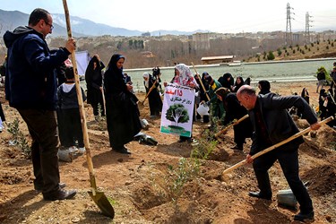 آیین روز درختکاری در «باغستان البرز»