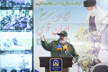 مراسم روز درختکاری در سپاه پاسداران