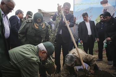 مراسم روز درختکاری در سپاه پاسداران