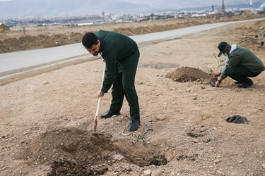 مراسم روز درختکاری در سپاه پاسداران