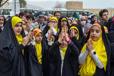 شادپیمایی  «حماسه حضور برای ظهور» در شیراز