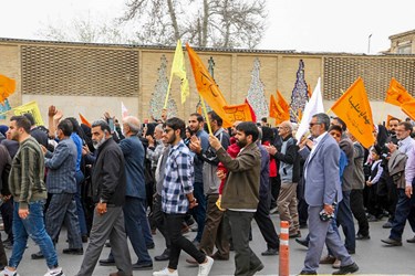 شادپیمایی  «حماسه حضور برای ظهور» در شیراز