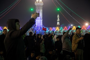 شادی مردم در جشن 1189 امام زمان عج 