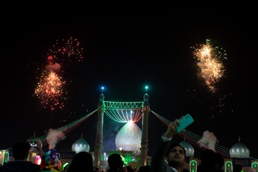 نور افشانی در جشن 1189 امام زمان عج 