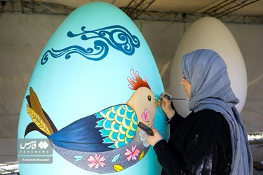 Giant Colored Eggs in Tehran to Welcome Persian New Year Norowz