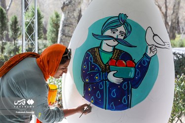 Giant Colored Eggs in Tehran to Welcome Persian New Year Norowz