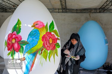 Giant Colored Eggs in Tehran to Welcome Persian New Year Norowz