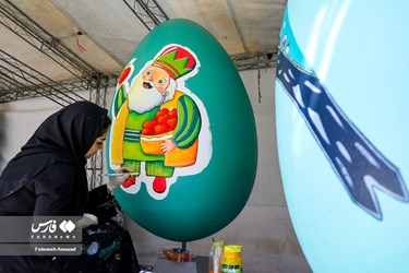 Giant Colored Eggs in Tehran to Welcome Persian New Year Norowz