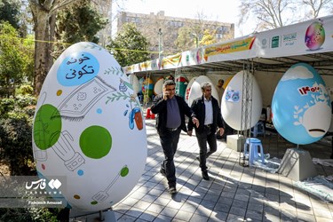 Giant Colored Eggs in Tehran to Welcome Persian New Year Norowz