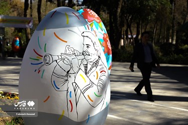 Giant Colored Eggs in Tehran to Welcome Persian New Year Norowz