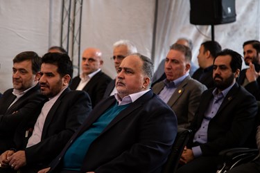 ابراهیم غلامی مدیرعامل شرکت کشت و صنعت شریف‌آباد درآیین افتتاحیه بازار مشترک کوثر (بامک)
