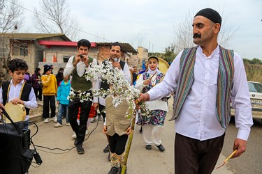 برگزاری نوروزخوانی در شهر تاریخی فرح‌آباد