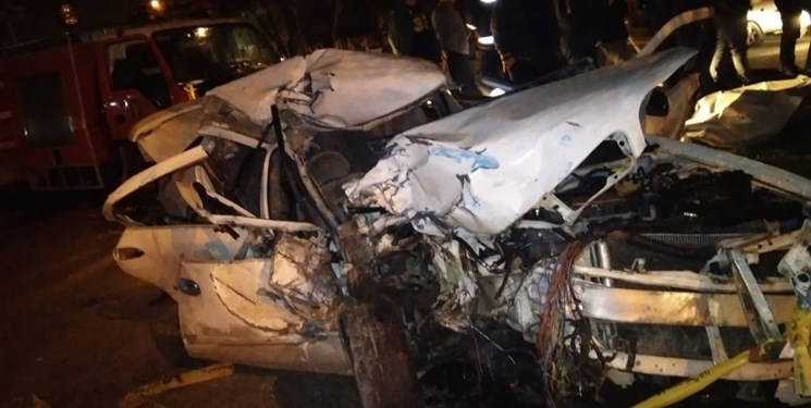 تصادف مرگبار در کرمانشاه/ ۲ فوتی و ۴ زخمی برجای گذاشت