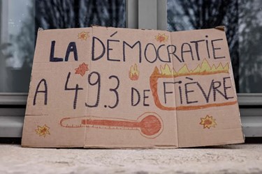 French Police Clash With Protesters During Demonstration Against Pension Reform