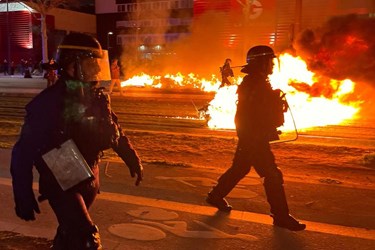 French Police Face Off with Protesters over Pension Reform