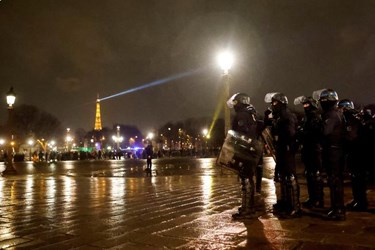 French Police Face Off with Protesters over Pension Reform