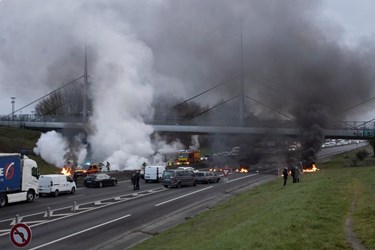 French Police Face Off with Protesters over Pension Reform