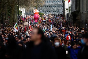 French Police Face Off with Protesters over Pension Reform