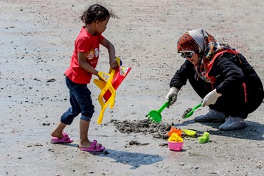 حضور «مهمانان نوروزی» در سواحل قشم