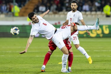 سعید عزت اللهی در دیدار دوستانه تیم‌های فوتبال ایران و روسیه
