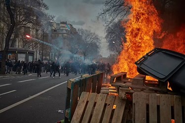 Chaos in France as Police Fire Tear Gas at Protesters in Paris