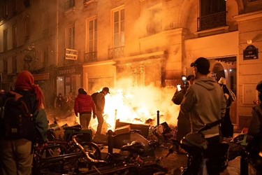 Chaos in France as Police Fire Tear Gas at Protesters in Paris