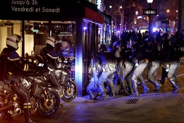Chaos in France as Police Fire Tear Gas at Protesters in Paris