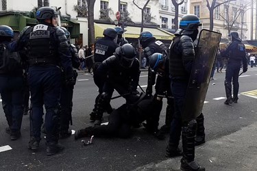 Chaos in France as Police Fire Tear Gas at Protesters in Paris