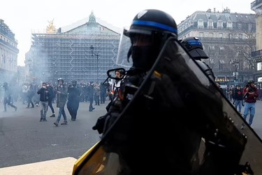 Chaos in France as Police Fire Tear Gas at Protesters in Paris