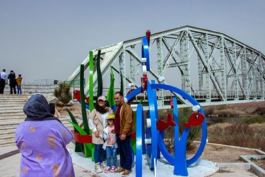گردشگران نوروزی در منطقه آزاد ارس ( جلفا )