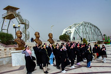 گردشگران نوروزی در منطقه آزاد ارس ( جلفا )