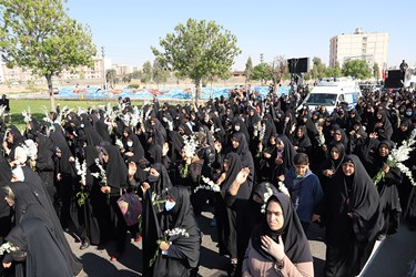 تشییع شهید «میلاد حیدری» در قرچک