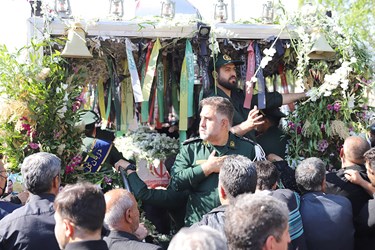 تشییع شهید «میلاد حیدری» در قرچک