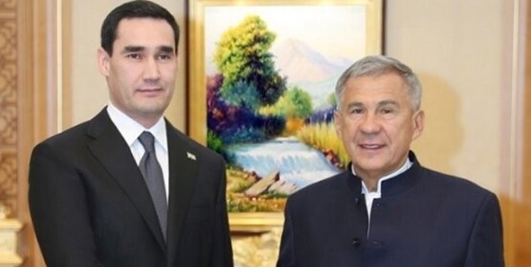 تاکید روسای جمهور ترکمنستان و تاتارستان بر افزایش حجم تجارت دوجانبه